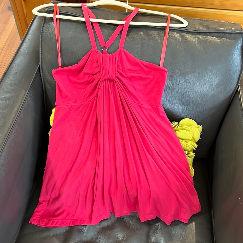 Theory - Pink Racerback Top - M